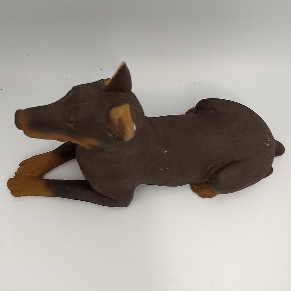 Vintage 1985 Sandicast Doberman Dog Sculpture 10.5” Signed Sandra Brue USA - Picture 3 of 14